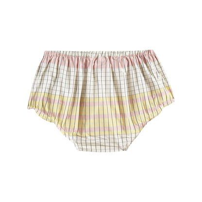 Baby Girls Yellow Check Dress Set