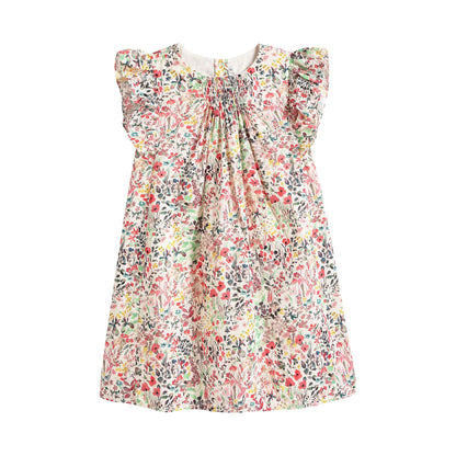 Girls Multicolor Cotton Dress