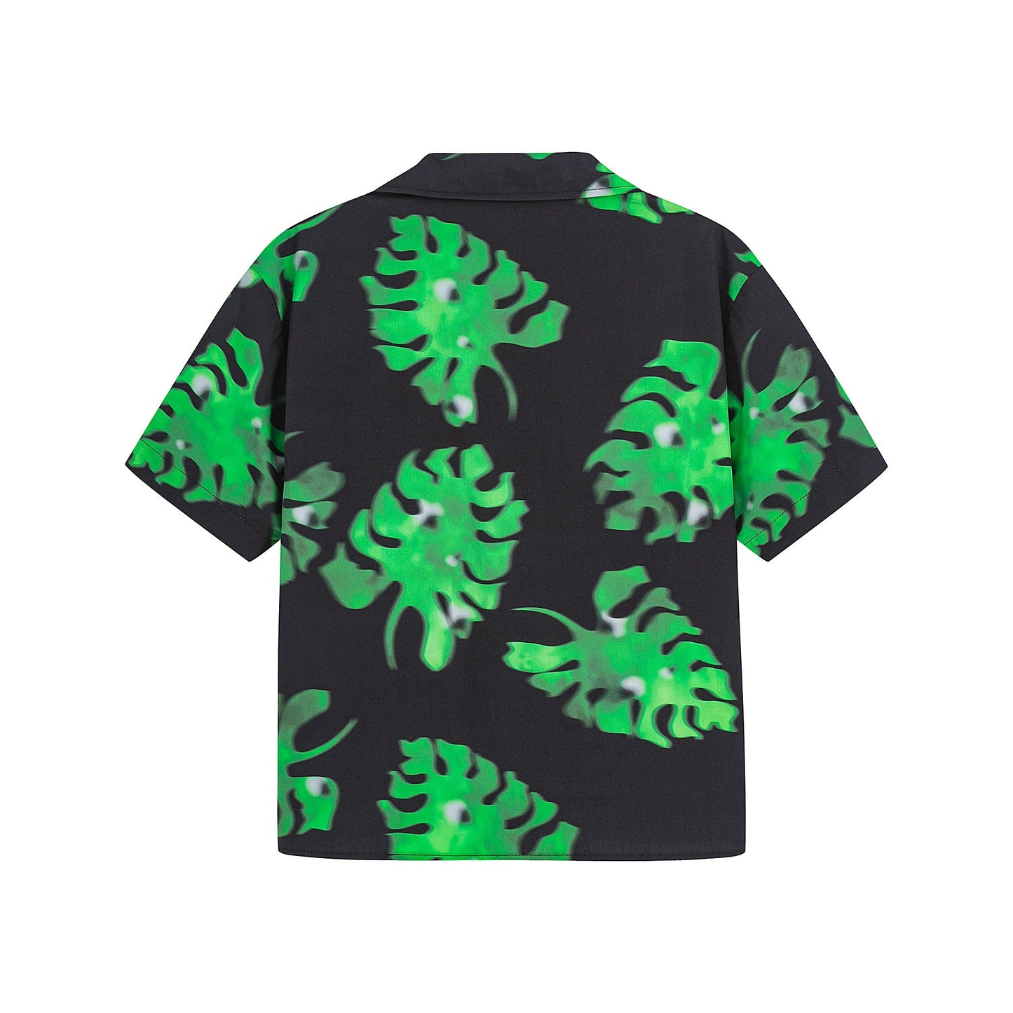 男童黑色棉衬衫