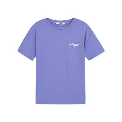 儿童紫色棉T恤