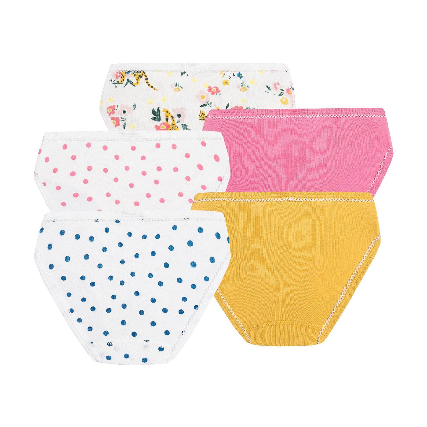 女童彩色棉内裤套装 (5件)