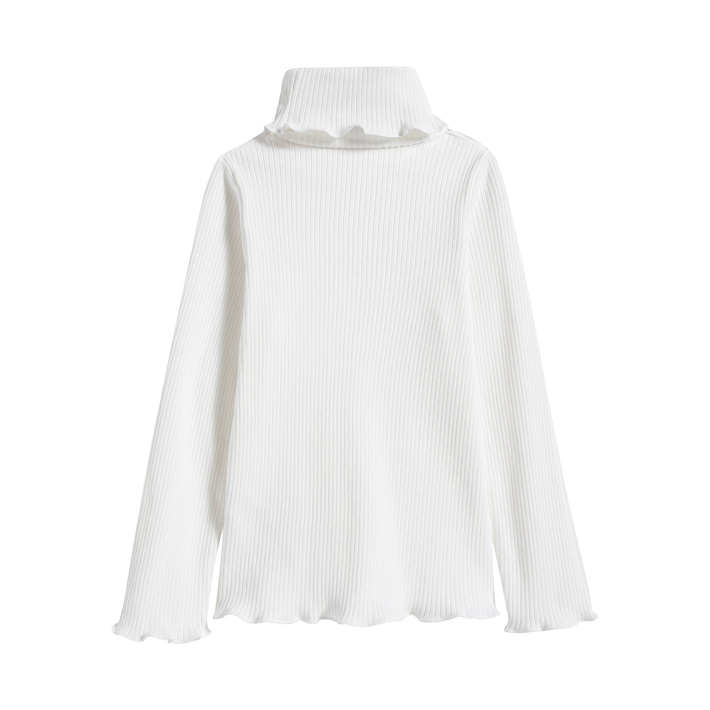 Girls White Turtleneck