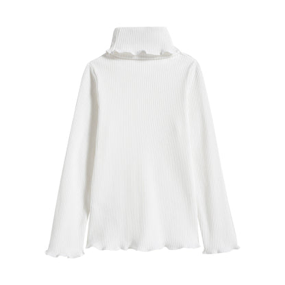 Girls White Turtleneck