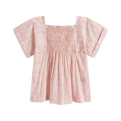 Girls Light Pink Cotton Top
