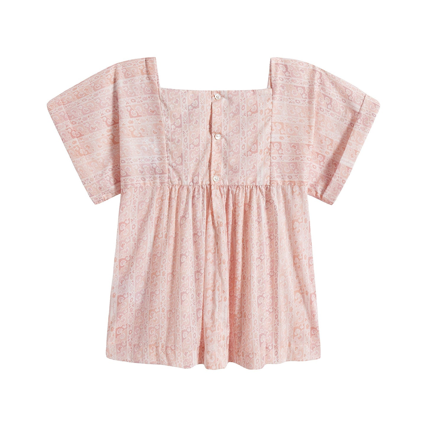 Girls Light Pink Cotton Top