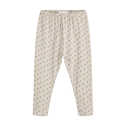 婴儿灰褐色印花棉套装