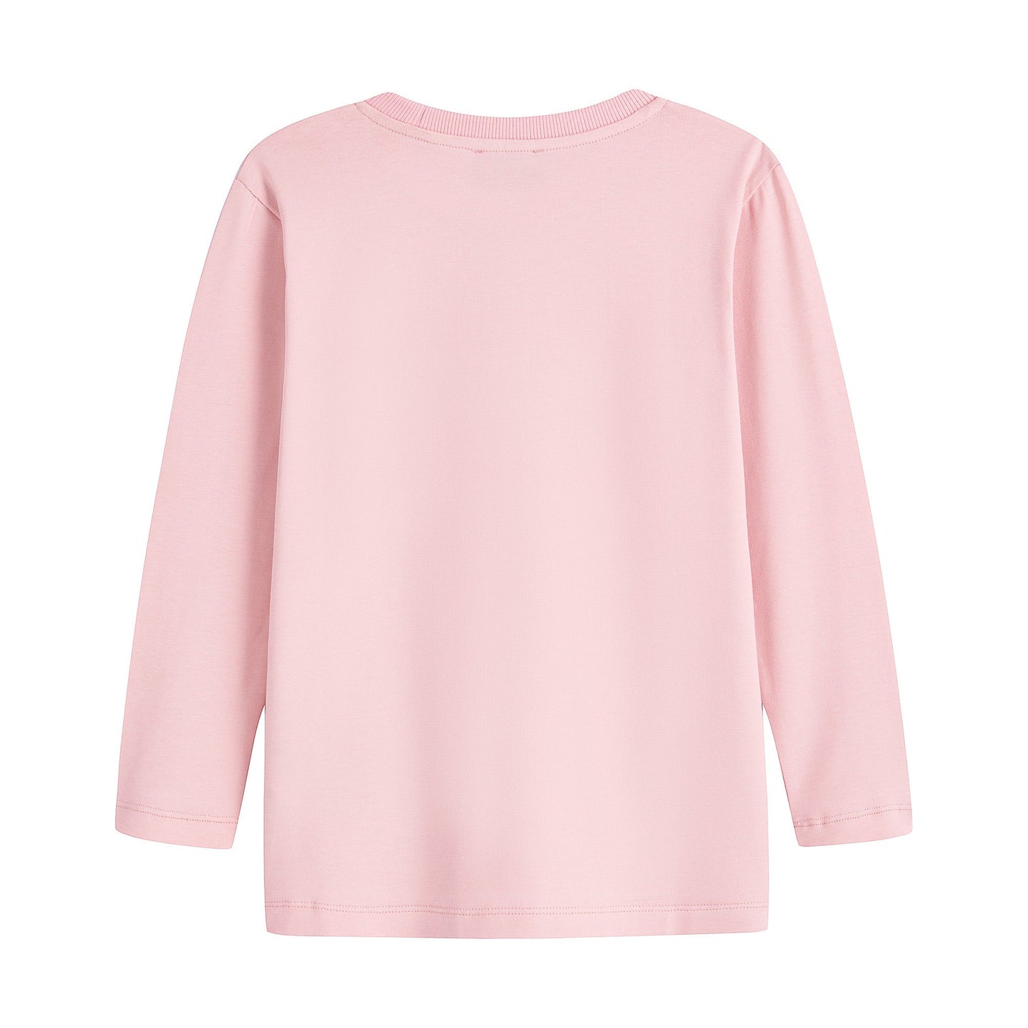 女童粉色印花棉T恤