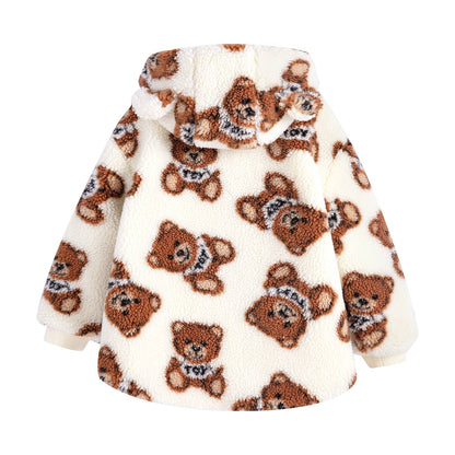 儿童象牙白棉夹克