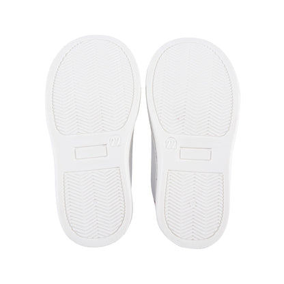 Baby Girls Red Patch Teddy Sneakers