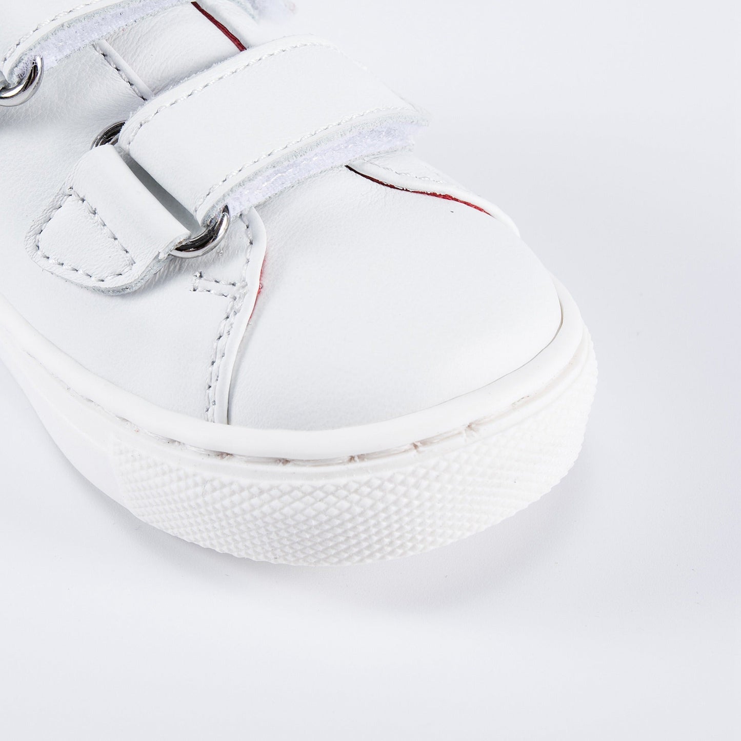 Baby Girls Red Patch Teddy Sneakers