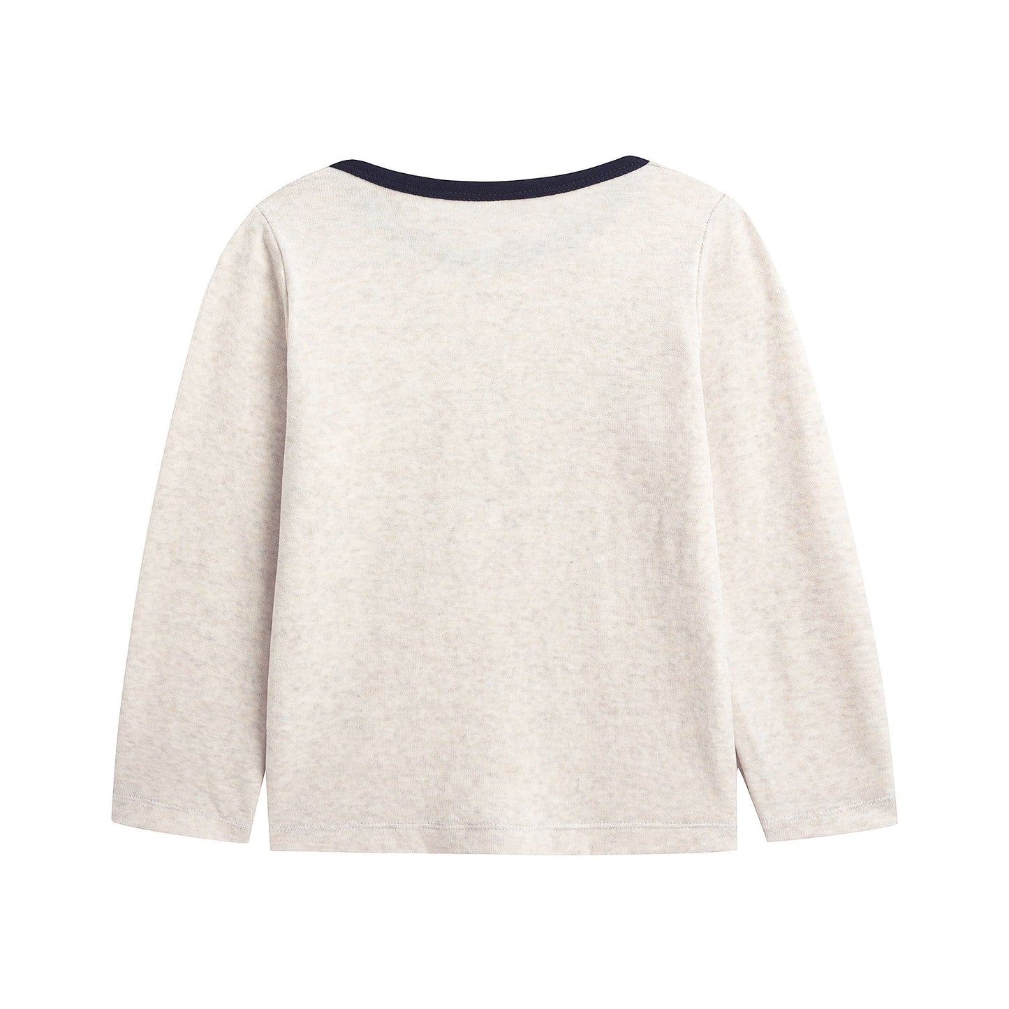 男童白色印花棉睡衣套装