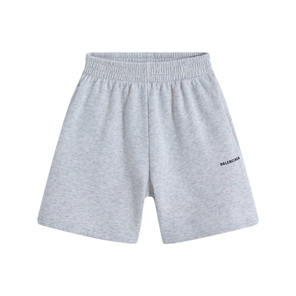 女童灰色Logo棉短裤