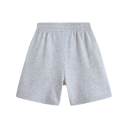女童灰色Logo棉短裤