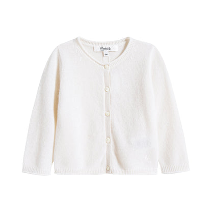 Baby Boys & Girls Off White Cardigan