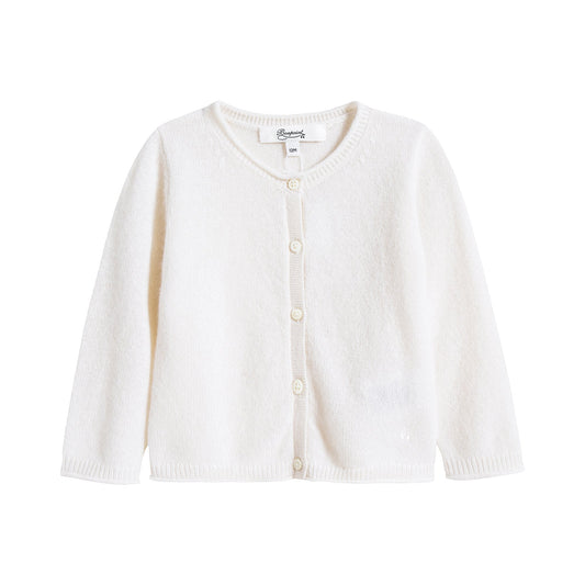 Baby Boys & Girls Off White Cardigan