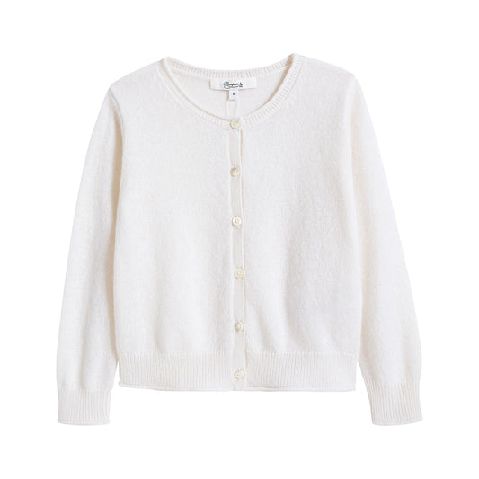 Boys & Girls Off White Cardigan