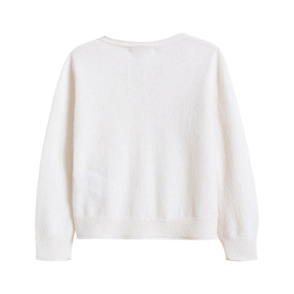 Boys & Girls Off White Cardigan