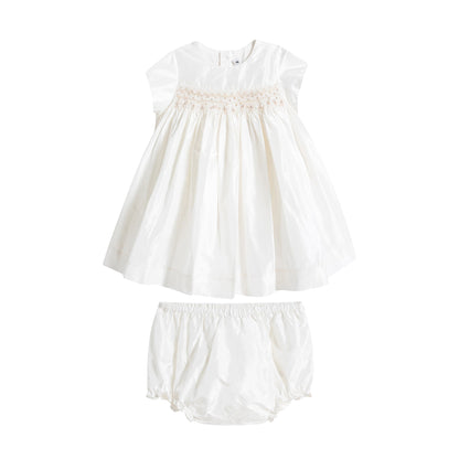 Baby Girls Off White Dress Set