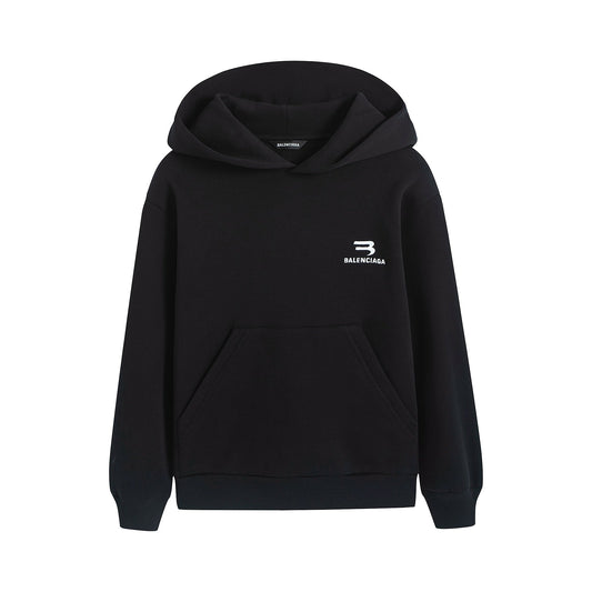 儿童黑色连帽卫衣