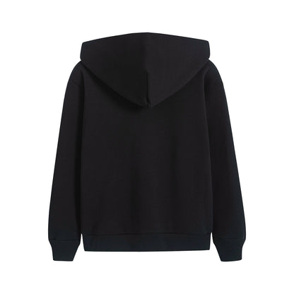 儿童黑色连帽卫衣