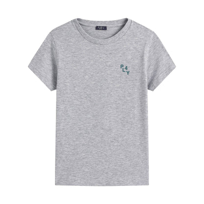 儿童灰色棉T恤