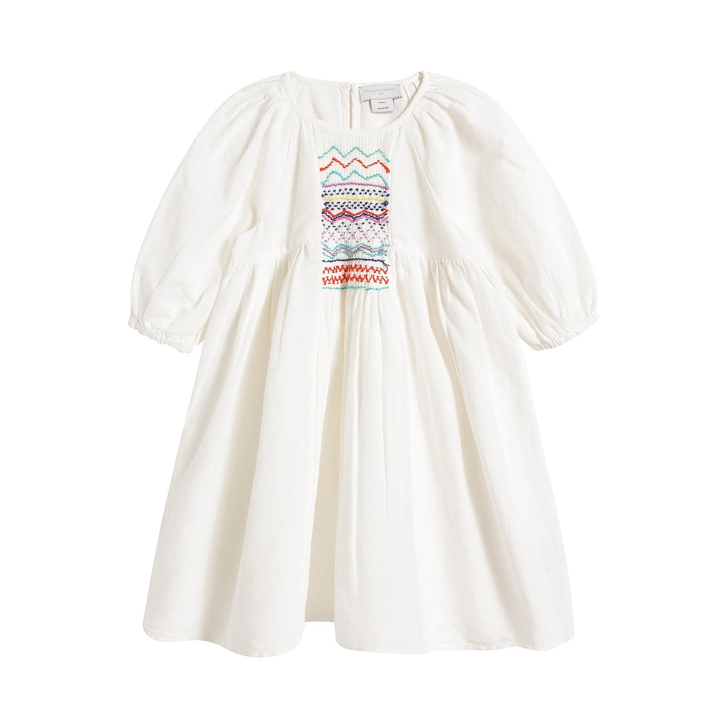 女童白色连衣裙