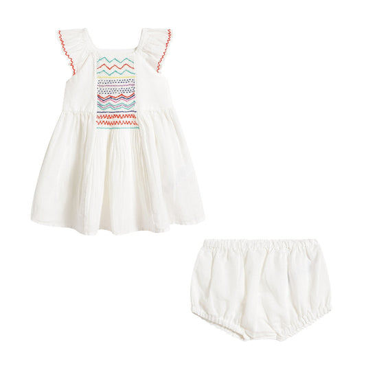 Baby Girls White Dress Set