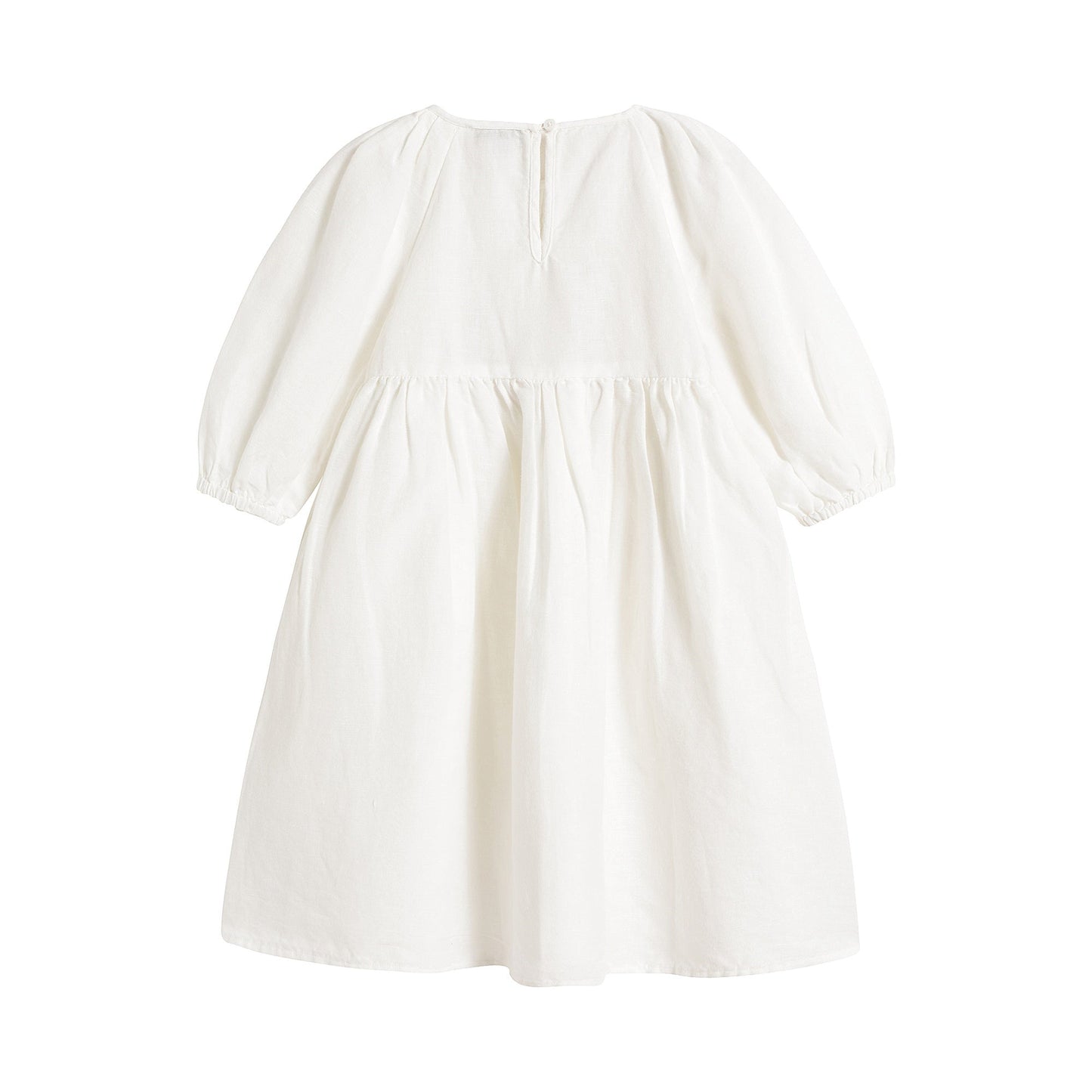 女童白色连衣裙