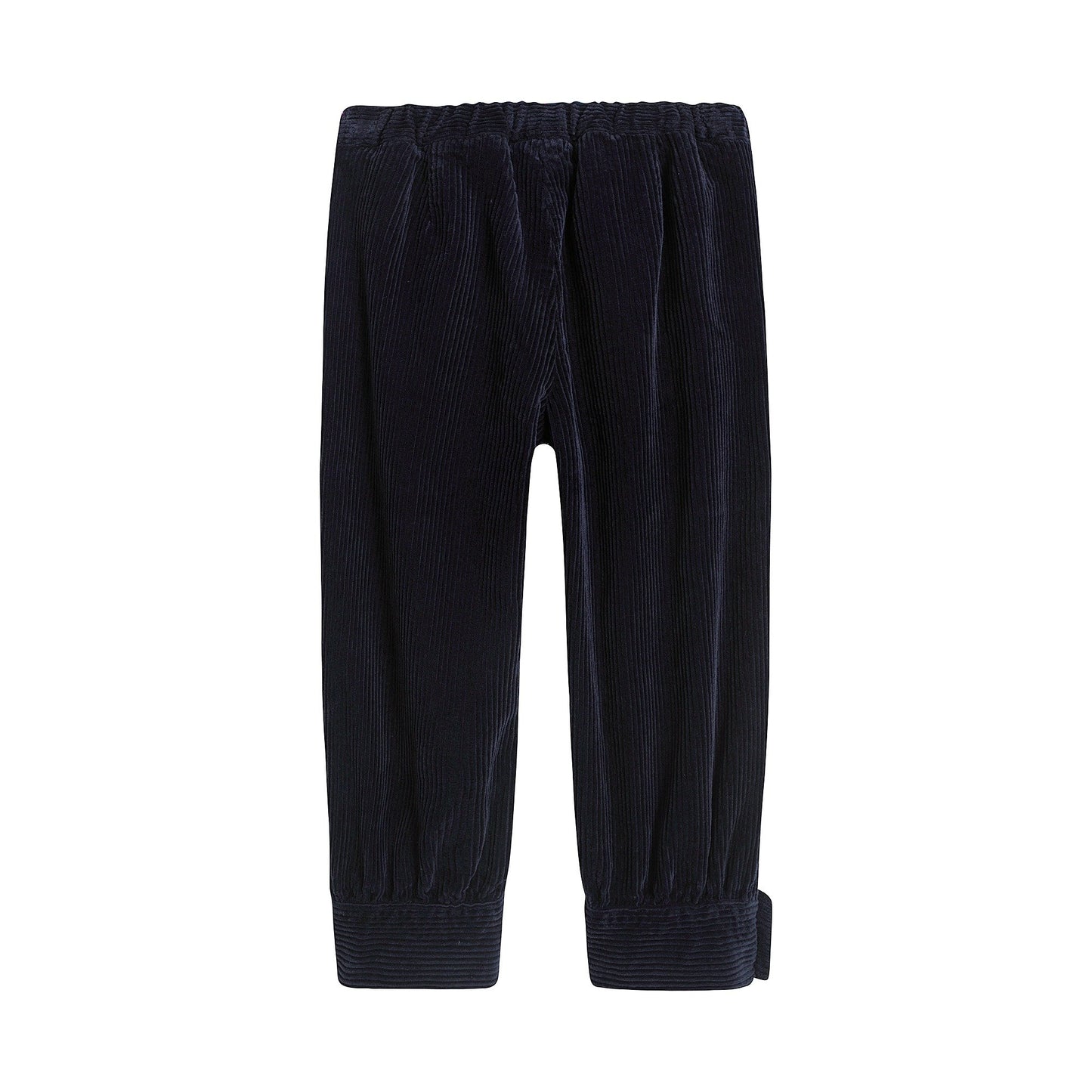 女童蓝色丝绒长裤