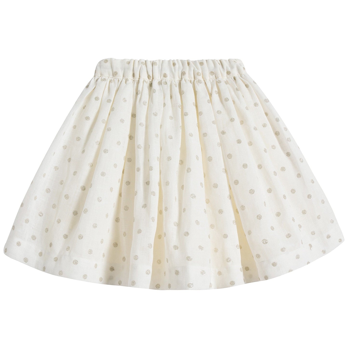 女童白色短裙