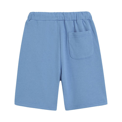儿童蓝色棉短裤