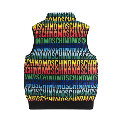 男童黑色Logo双面马甲