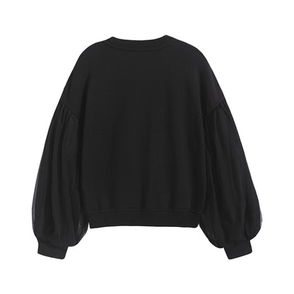 女童黑色Logo棉套装