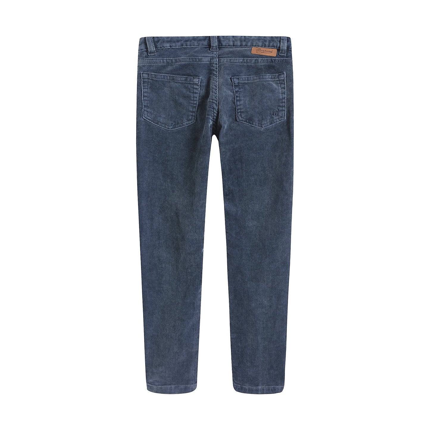 女童深蓝色丝绒长裤