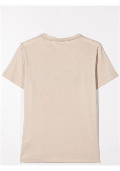 Boys Beige Graffiti Logo T-Shirt