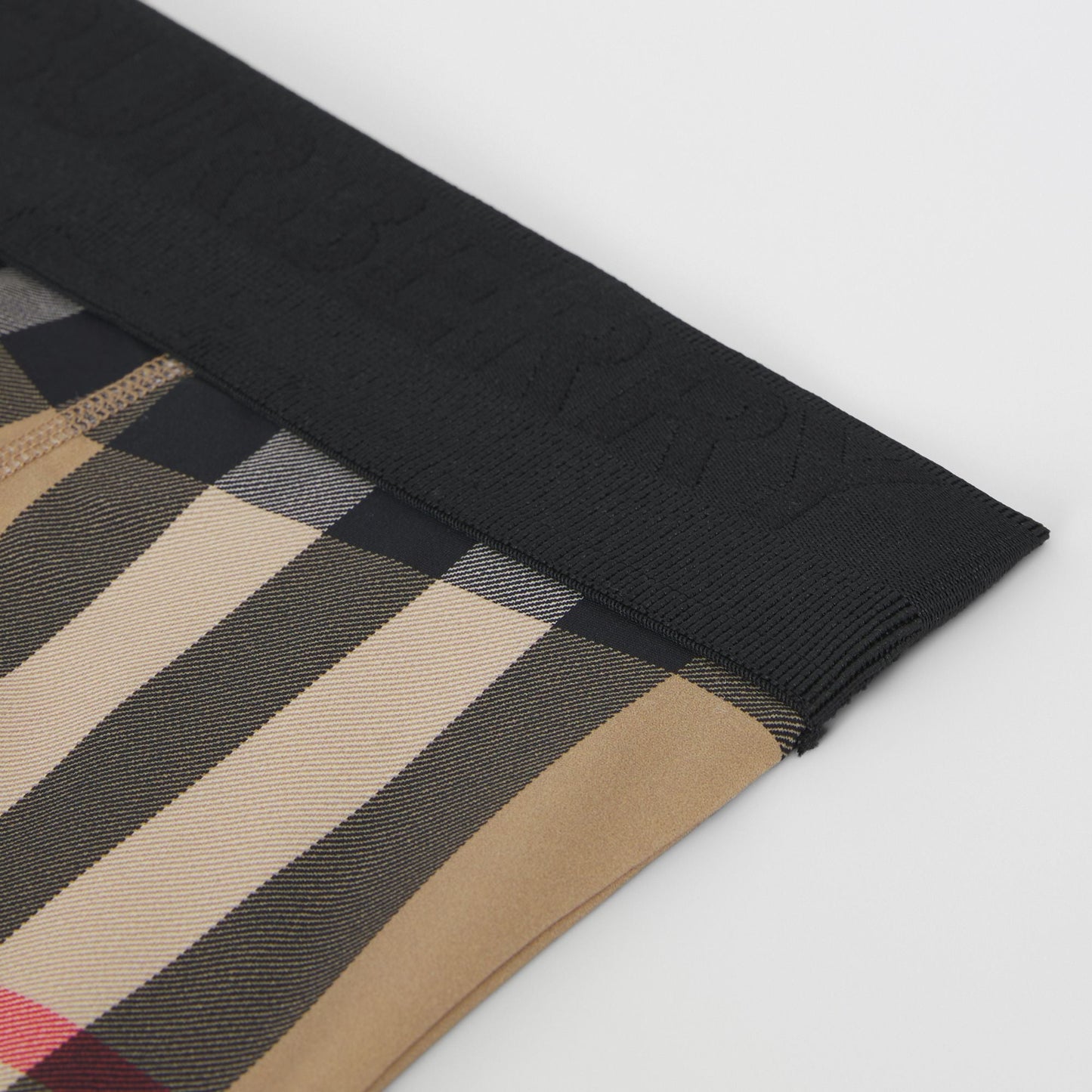 女童米色格子打底裤