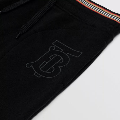 女童黑色Logo棉短裙