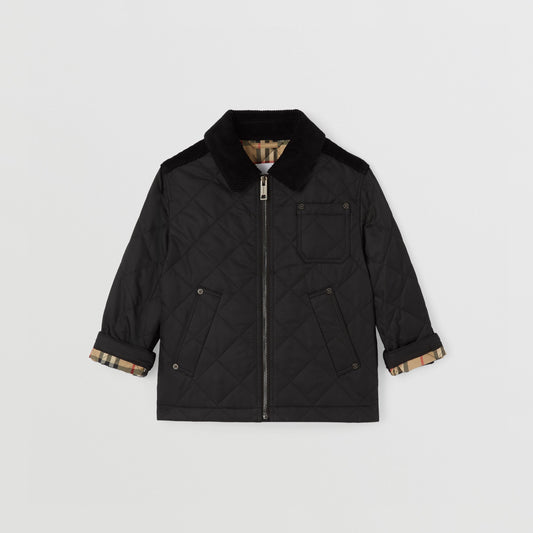 男童黑色棉夹克