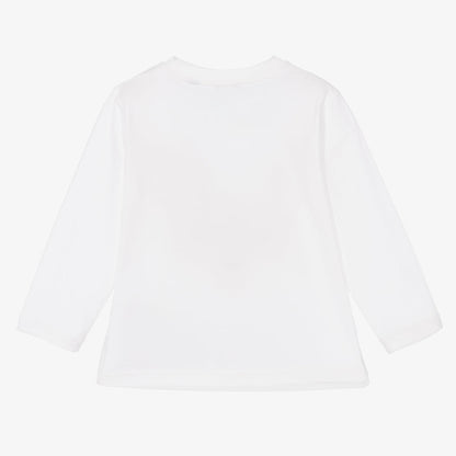 儿童白色Logo棉T恤