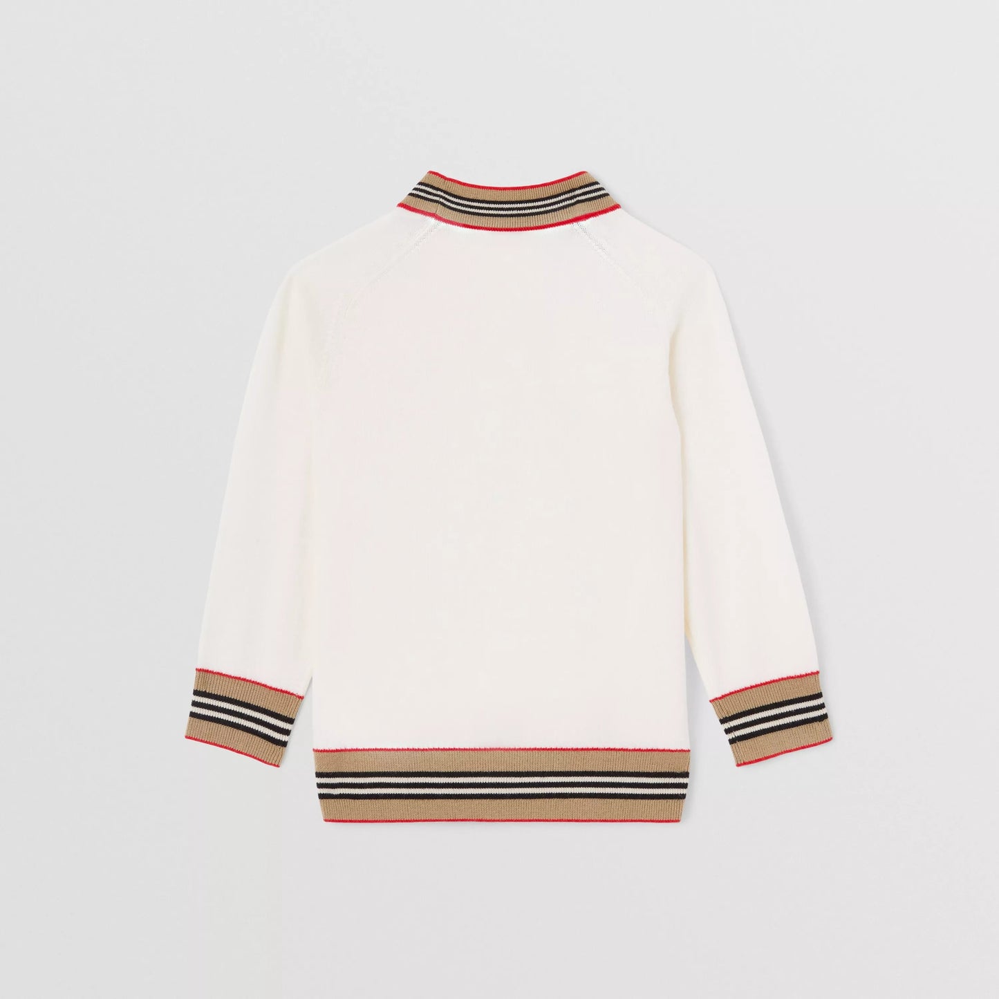 女童象牙白羊毛开衫