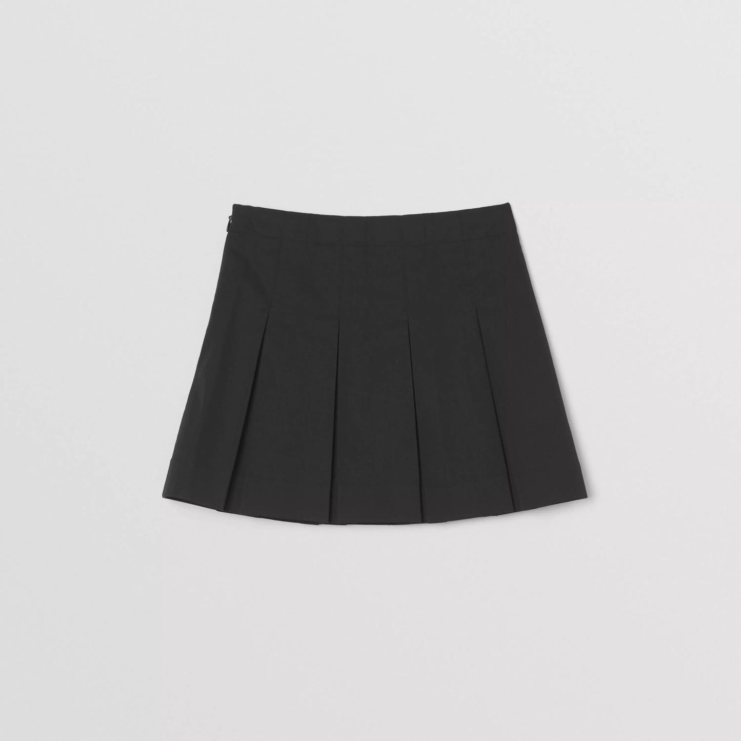 女童黑色Logo百褶短裙