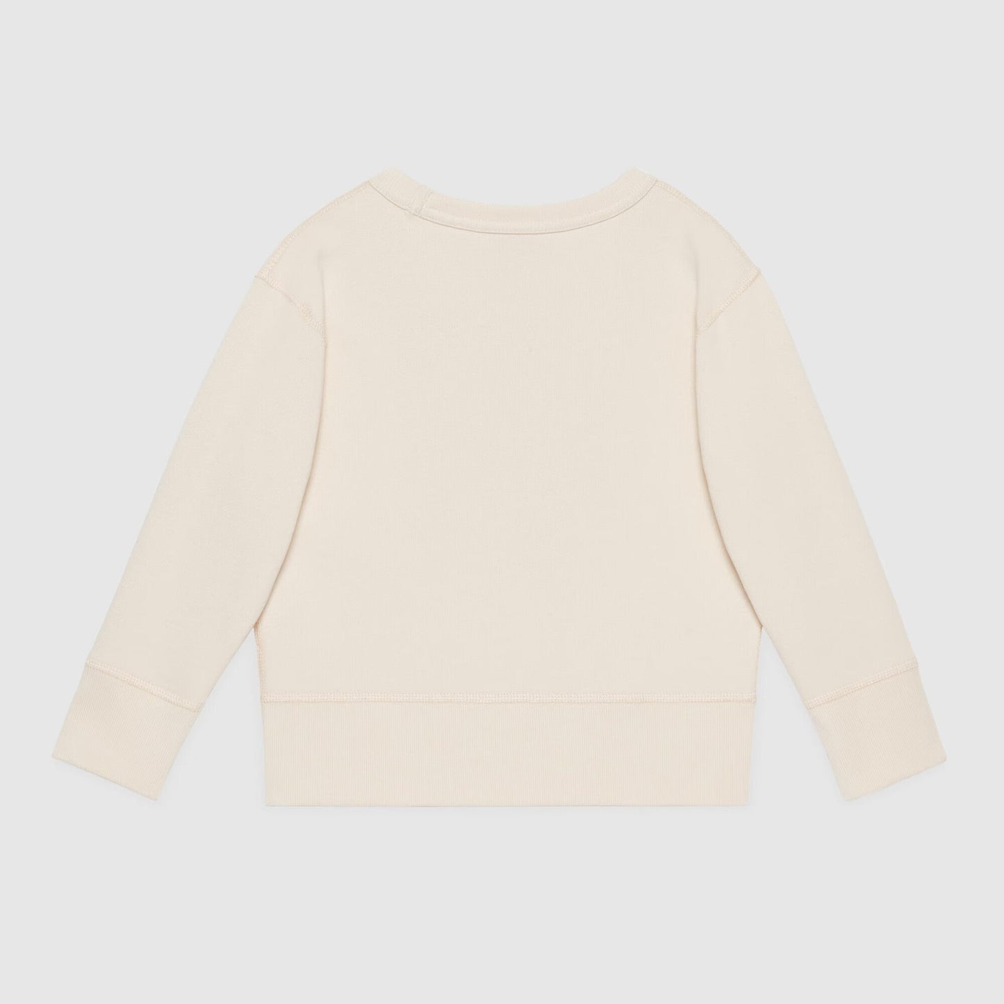 男童白色印花棉卫衣