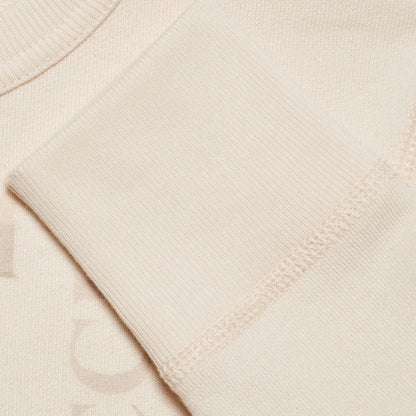 男童白色印花棉卫衣