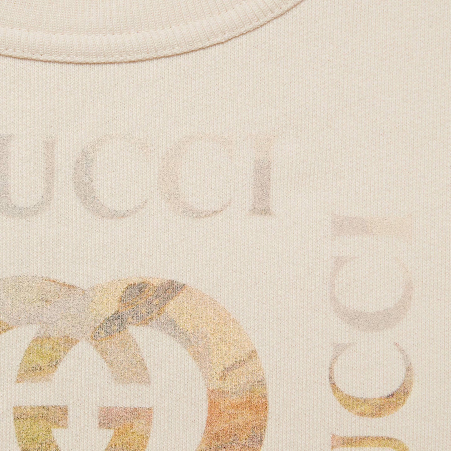 男童白色印花棉卫衣