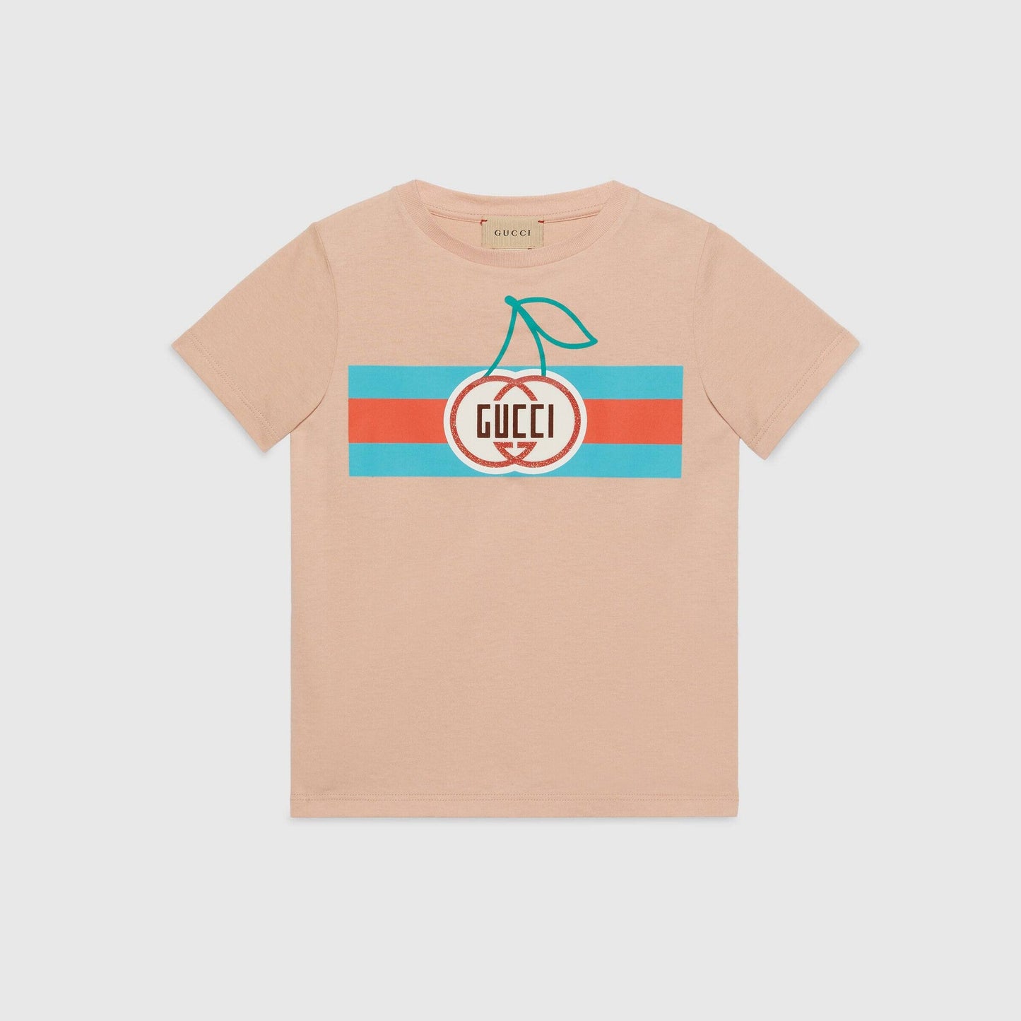 女童粉色Logo棉T恤