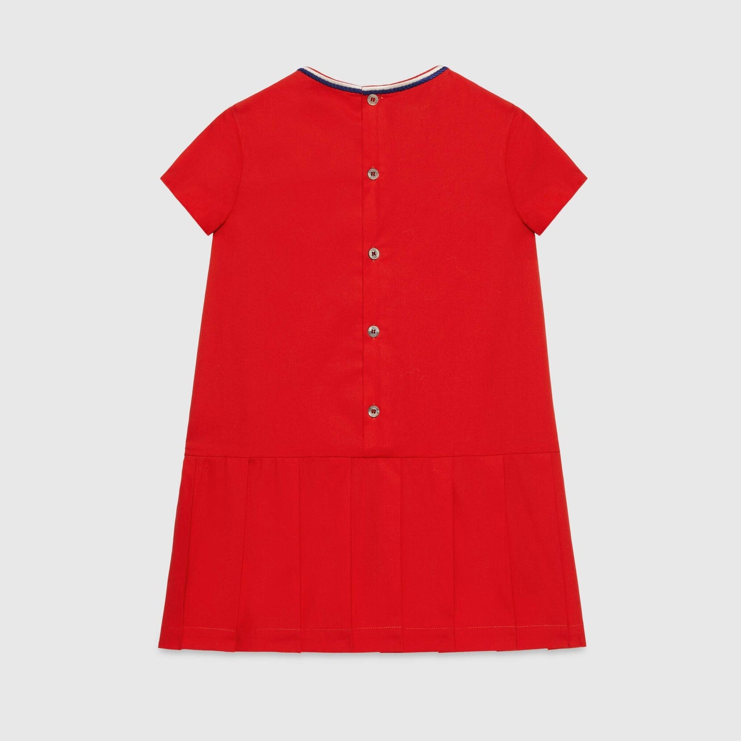 女童红色Logo棉连衣裙