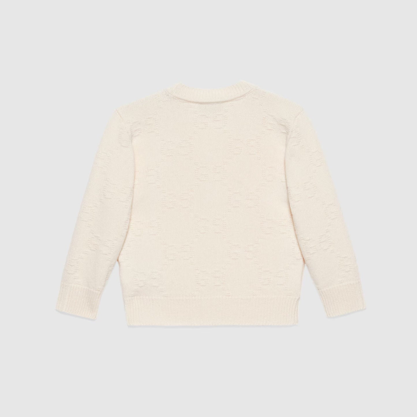 儿童白色羊毛开衫