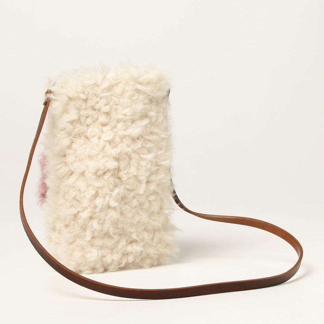 女童米色单肩包 (23cm)