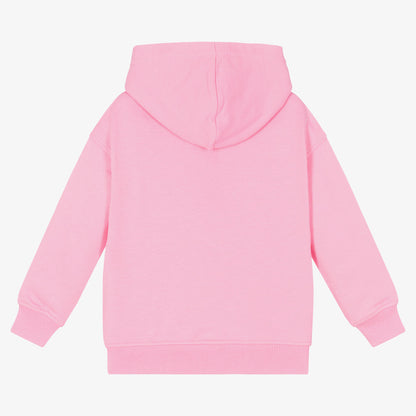 儿童粉色连帽棉卫衣