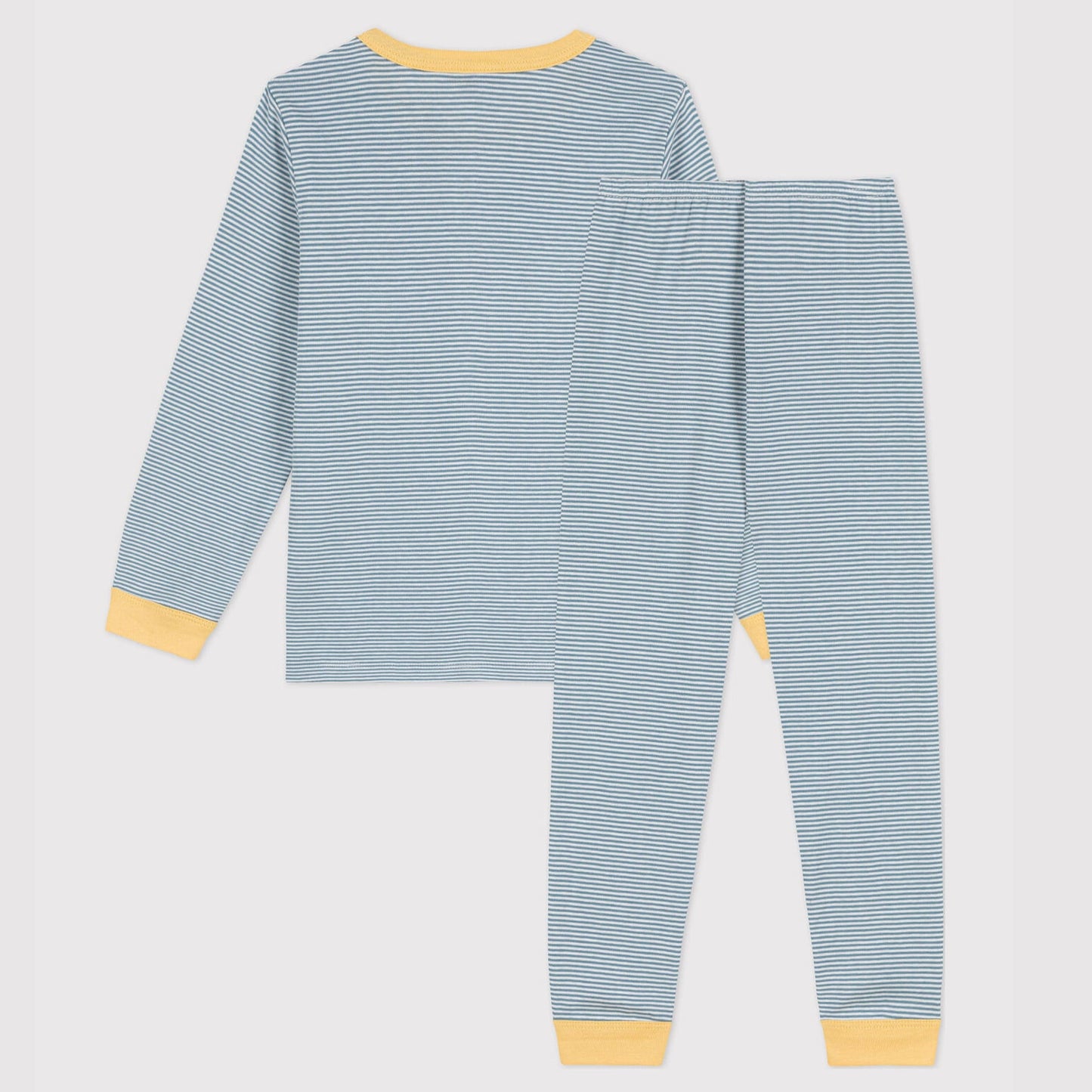 男童蓝色条纹棉睡衣套装